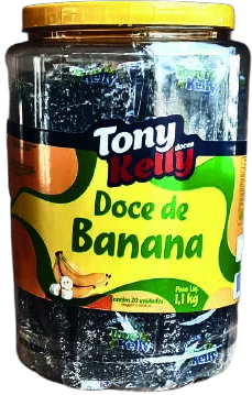 Doce de banana e bananada Tony Kelly em pote