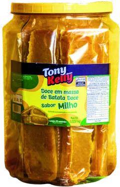 Doce de batata doce sabor milho Tony Kelly em pote