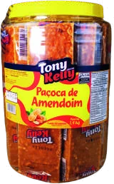 Paçoca de amendoim Tony Kelly em pote